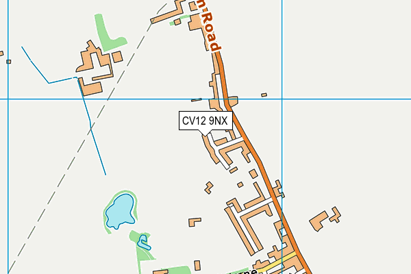 CV12 9NX map - OS VectorMap District (Ordnance Survey) CV12 9NX map - OS VectorMap District (Ordnance Survey)