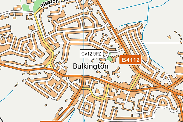 CV12 9PZ map - OS VectorMap District (Ordnance Survey) CV12 9PZ map - OS VectorMap District (Ordnance Survey)