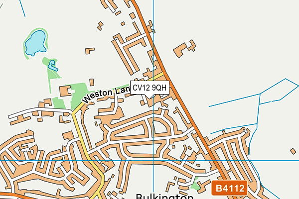 CV12 9QH map - OS VectorMap District (Ordnance Survey) CV12 9QH map - OS VectorMap District (Ordnance Survey)
