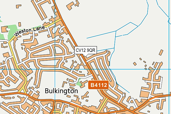 CV12 9QR map - OS VectorMap District (Ordnance Survey) CV12 9QR map - OS VectorMap District (Ordnance Survey)