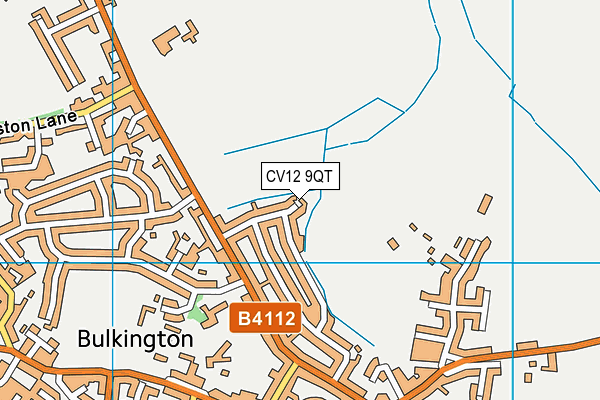CV12 9QT map - OS VectorMap District (Ordnance Survey) CV12 9QT map - OS VectorMap District (Ordnance Survey)