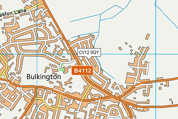CV12 9QY map - OS VectorMap District (Ordnance Survey) CV12 9QY map - OS VectorMap District (Ordnance Survey)