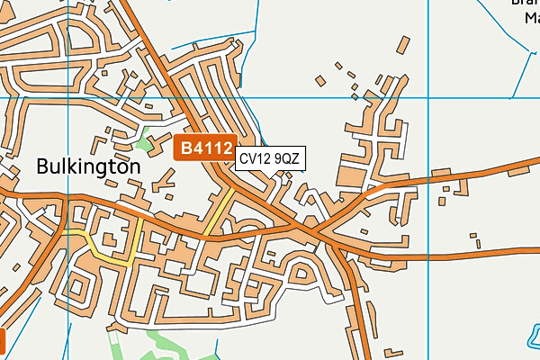 CV12 9QZ map - OS VectorMap District (Ordnance Survey) CV12 9QZ map - OS VectorMap District (Ordnance Survey)