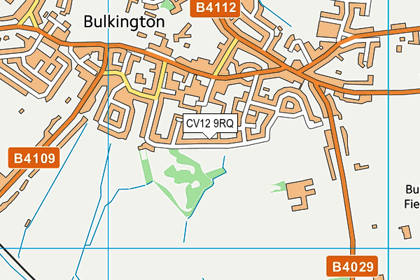CV12 9RQ map - OS VectorMap District (Ordnance Survey) CV12 9RQ map - OS VectorMap District (Ordnance Survey)