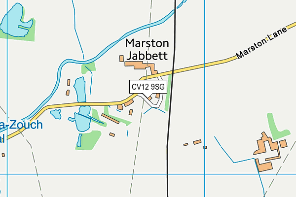 CV12 9SG map - OS VectorMap District (Ordnance Survey) CV12 9SG map - OS VectorMap District (Ordnance Survey)
