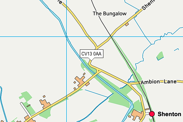 CV13 0AA map - OS VectorMap District (Ordnance Survey) CV13 0AA map - OS VectorMap District (Ordnance Survey)