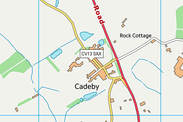 CV13 0AX map - OS VectorMap District (Ordnance Survey) CV13 0AX map - OS VectorMap District (Ordnance Survey)