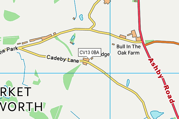 CV13 0BA map - OS VectorMap District (Ordnance Survey) CV13 0BA map - OS VectorMap District (Ordnance Survey)