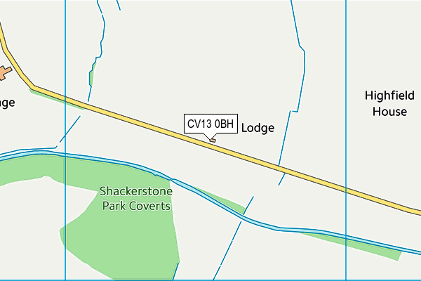 CV13 0BH map - OS VectorMap District (Ordnance Survey) CV13 0BH map - OS VectorMap District (Ordnance Survey)