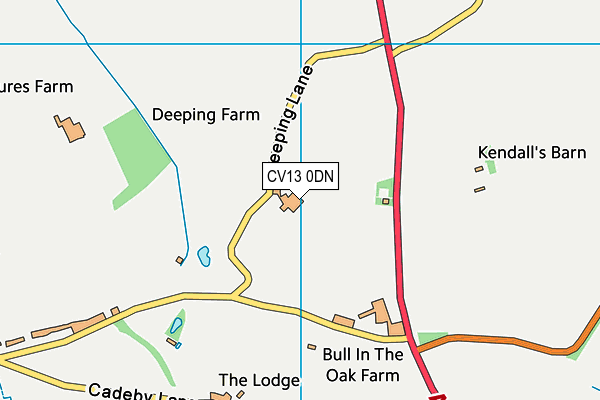 CV13 0DN map - OS VectorMap District (Ordnance Survey) CV13 0DN map - OS VectorMap District (Ordnance Survey)