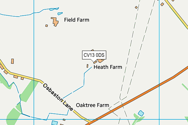 CV13 0DS map - OS VectorMap District (Ordnance Survey) CV13 0DS map - OS VectorMap District (Ordnance Survey)