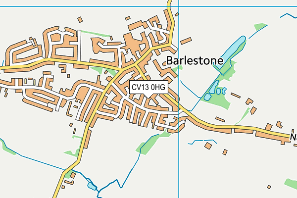 CV13 0HG map - OS VectorMap District (Ordnance Survey)