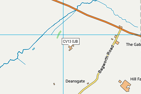 CV13 0JB map - OS VectorMap District (Ordnance Survey) CV13 0JB map - OS VectorMap District (Ordnance Survey)