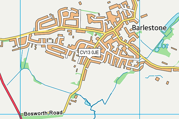 CV13 0JE map - OS VectorMap District (Ordnance Survey) CV13 0JE map - OS VectorMap District (Ordnance Survey)