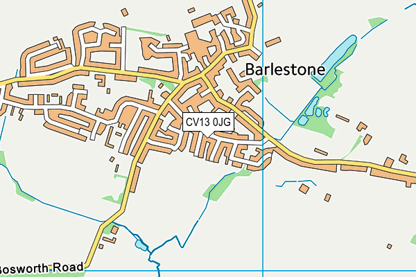 CV13 0JG map - OS VectorMap District (Ordnance Survey) CV13 0JG map - OS VectorMap District (Ordnance Survey)