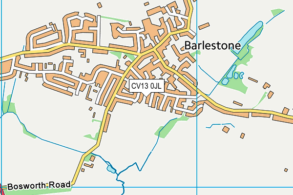 CV13 0JL map - OS VectorMap District (Ordnance Survey) CV13 0JL map - OS VectorMap District (Ordnance Survey)