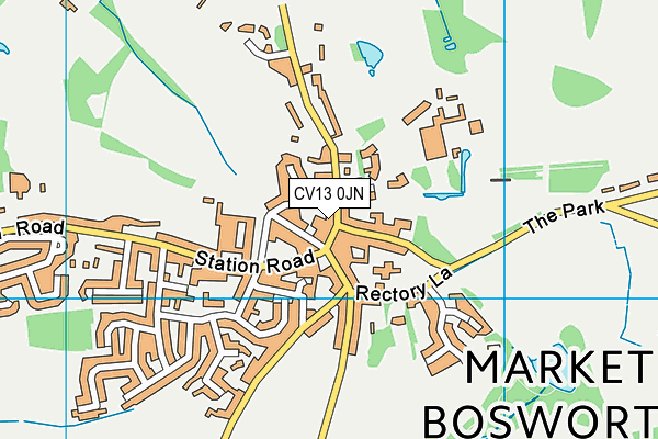 CV13 0JN map - OS VectorMap District (Ordnance Survey) CV13 0JN map - OS VectorMap District (Ordnance Survey)