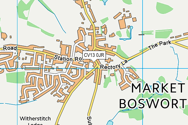 CV13 0JR map - OS VectorMap District (Ordnance Survey) CV13 0JR map - OS VectorMap District (Ordnance Survey)