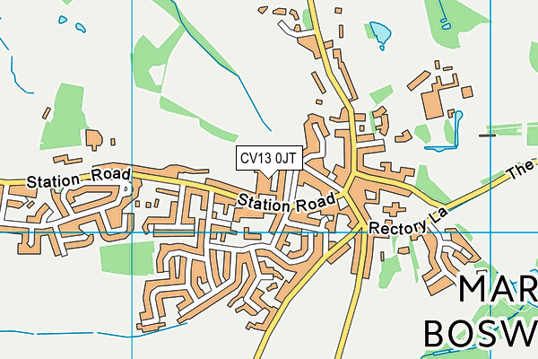 CV13 0JT map - OS VectorMap District (Ordnance Survey) CV13 0JT map - OS VectorMap District (Ordnance Survey)