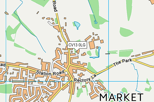 CV13 0LG map - OS VectorMap District (Ordnance Survey) CV13 0LG map - OS VectorMap District (Ordnance Survey)
