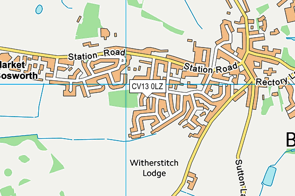 CV13 0LZ map - OS VectorMap District (Ordnance Survey) CV13 0LZ map - OS VectorMap District (Ordnance Survey)