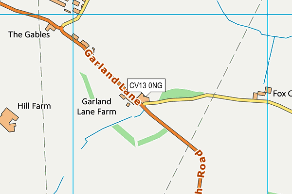 CV13 0NG map - OS VectorMap District (Ordnance Survey) CV13 0NG map - OS VectorMap District (Ordnance Survey)