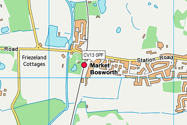 CV13 0PF map - OS VectorMap District (Ordnance Survey) CV13 0PF map - OS VectorMap District (Ordnance Survey)