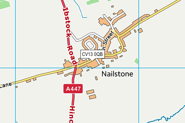 CV13 0QB map - OS VectorMap District (Ordnance Survey)