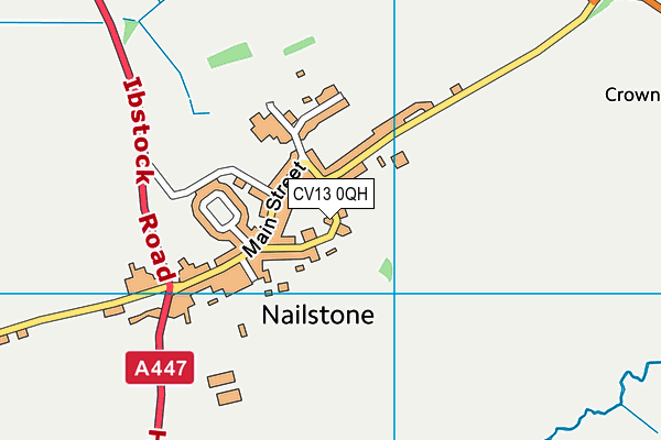 CV13 0QH map - OS VectorMap District (Ordnance Survey) CV13 0QH map - OS VectorMap District (Ordnance Survey)