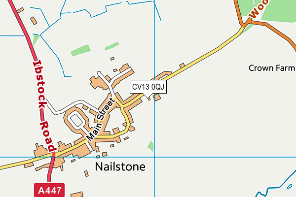 CV13 0QJ map - OS VectorMap District (Ordnance Survey) CV13 0QJ map - OS VectorMap District (Ordnance Survey)