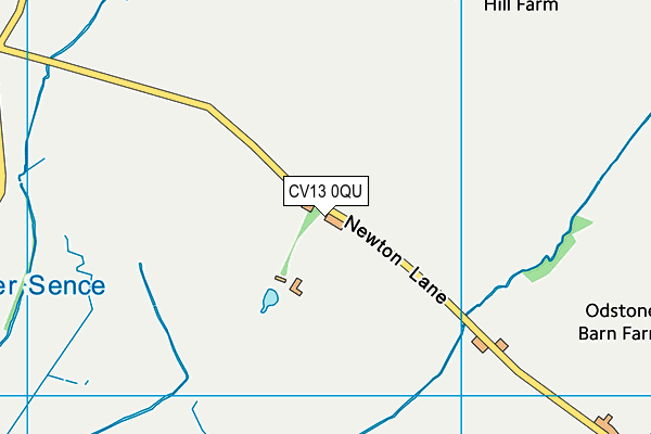 CV13 0QU map - OS VectorMap District (Ordnance Survey)