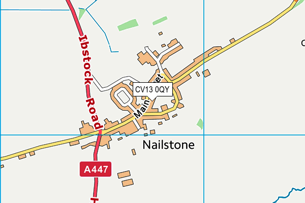 CV13 0QY map - OS VectorMap District (Ordnance Survey) CV13 0QY map - OS VectorMap District (Ordnance Survey)
