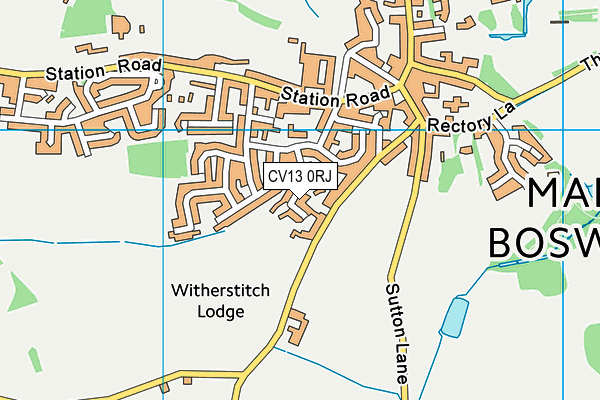 CV13 0RJ map - OS VectorMap District (Ordnance Survey) CV13 0RJ map - OS VectorMap District (Ordnance Survey)