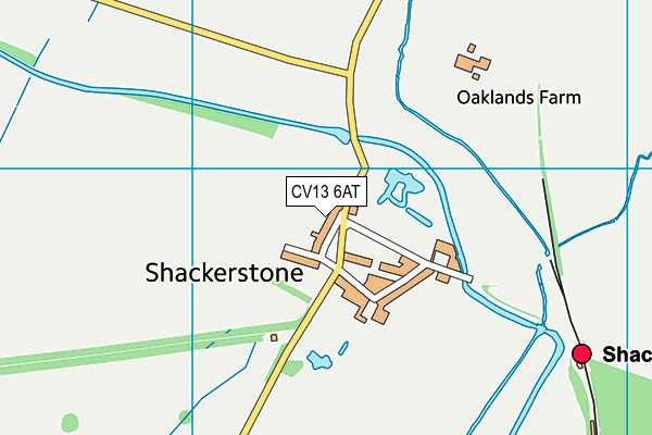 CV13 6AT map - OS VectorMap District (Ordnance Survey) CV13 6AT map - OS VectorMap District (Ordnance Survey)