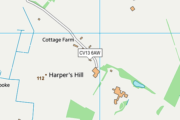 CV13 6AW map - OS VectorMap District (Ordnance Survey) CV13 6AW map - OS VectorMap District (Ordnance Survey)