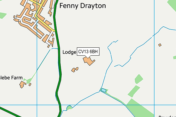 CV13 6BH map - OS VectorMap District (Ordnance Survey) CV13 6BH map - OS VectorMap District (Ordnance Survey)
