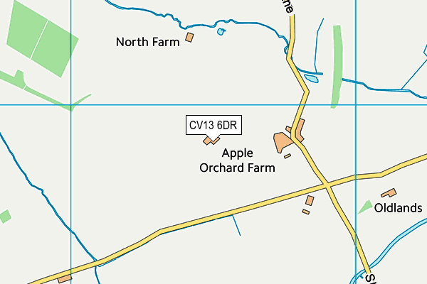 CV13 6DR map - OS VectorMap District (Ordnance Survey) CV13 6DR map - OS VectorMap District (Ordnance Survey)