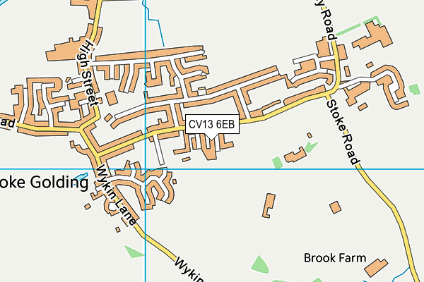CV13 6EB map - OS VectorMap District (Ordnance Survey) CV13 6EB map - OS VectorMap District (Ordnance Survey)
