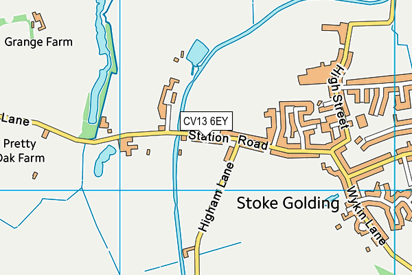 CV13 6EY map - OS VectorMap District (Ordnance Survey) CV13 6EY map - OS VectorMap District (Ordnance Survey)