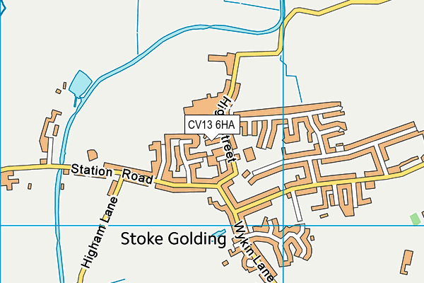 CV13 6HA map - OS VectorMap District (Ordnance Survey) CV13 6HA map - OS VectorMap District (Ordnance Survey)