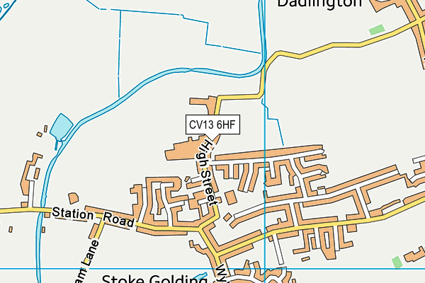 CV13 6HF map - OS VectorMap District (Ordnance Survey) CV13 6HF map - OS VectorMap District (Ordnance Survey)
