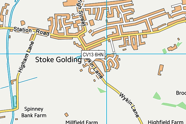 CV13 6HN map - OS VectorMap District (Ordnance Survey) CV13 6HN map - OS VectorMap District (Ordnance Survey)