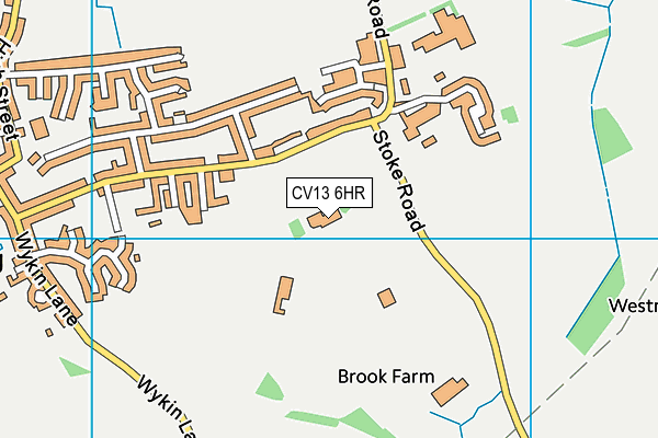 CV13 6HR map - OS VectorMap District (Ordnance Survey) CV13 6HR map - OS VectorMap District (Ordnance Survey)