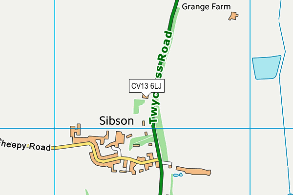 CV13 6LJ map - OS VectorMap District (Ordnance Survey) CV13 6LJ map - OS VectorMap District (Ordnance Survey)