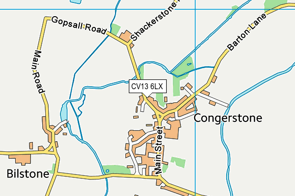 CV13 6LX map - OS VectorMap District (Ordnance Survey) CV13 6LX map - OS VectorMap District (Ordnance Survey)
