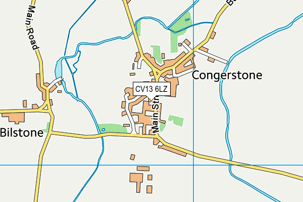 CV13 6LZ map - OS VectorMap District (Ordnance Survey) CV13 6LZ map - OS VectorMap District (Ordnance Survey)