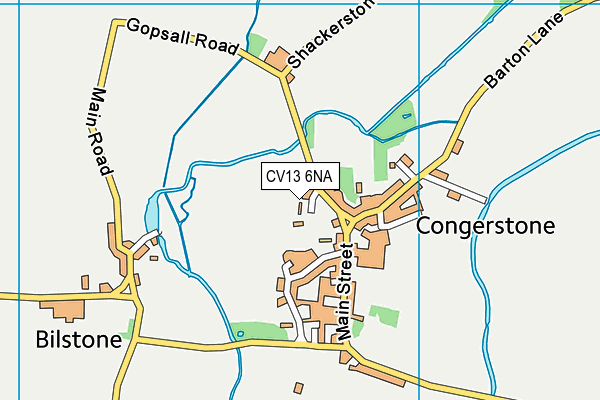 CV13 6NA map - OS VectorMap District (Ordnance Survey) CV13 6NA map - OS VectorMap District (Ordnance Survey)