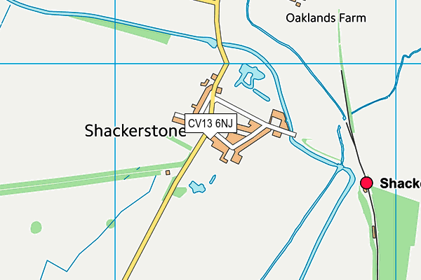 CV13 6NJ map - OS VectorMap District (Ordnance Survey) CV13 6NJ map - OS VectorMap District (Ordnance Survey)