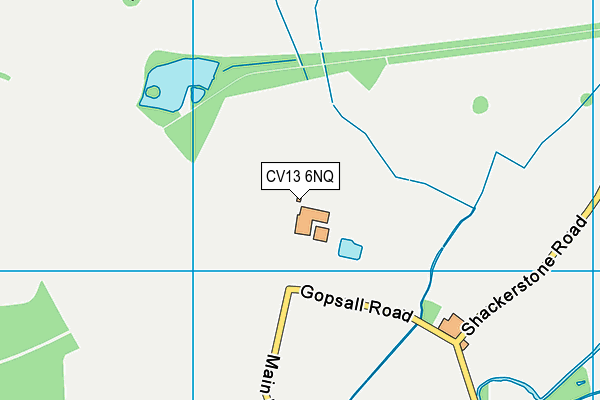 CV13 6NQ map - OS VectorMap District (Ordnance Survey) CV13 6NQ map - OS VectorMap District (Ordnance Survey)