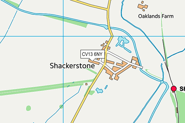 CV13 6NY map - OS VectorMap District (Ordnance Survey) CV13 6NY map - OS VectorMap District (Ordnance Survey)